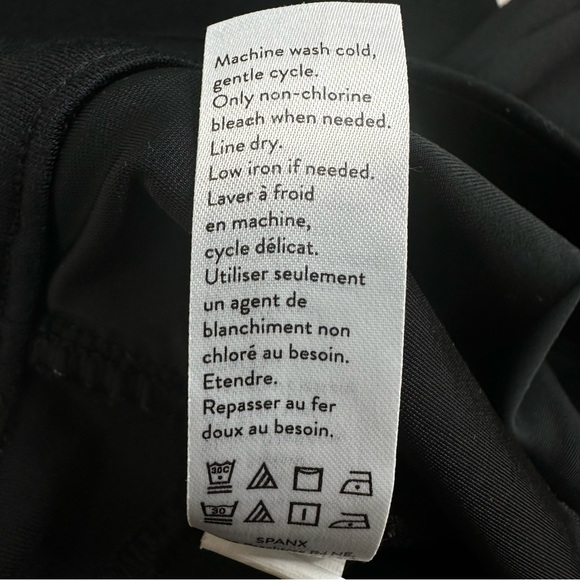 Spanx Perfect Pant Ankle Ponte Black Pants Size Small Back Pockets Shapewear - Picture 9 of 14